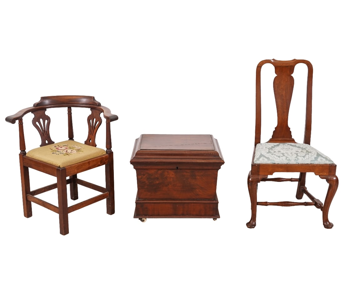 CORNER CHAIR, CELLARETTE, CHAIR (1 of 10)