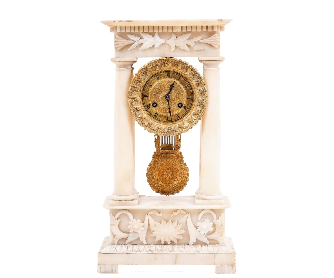 FRENCH EMPIRE PORTICO CLOCK (1 of 13)