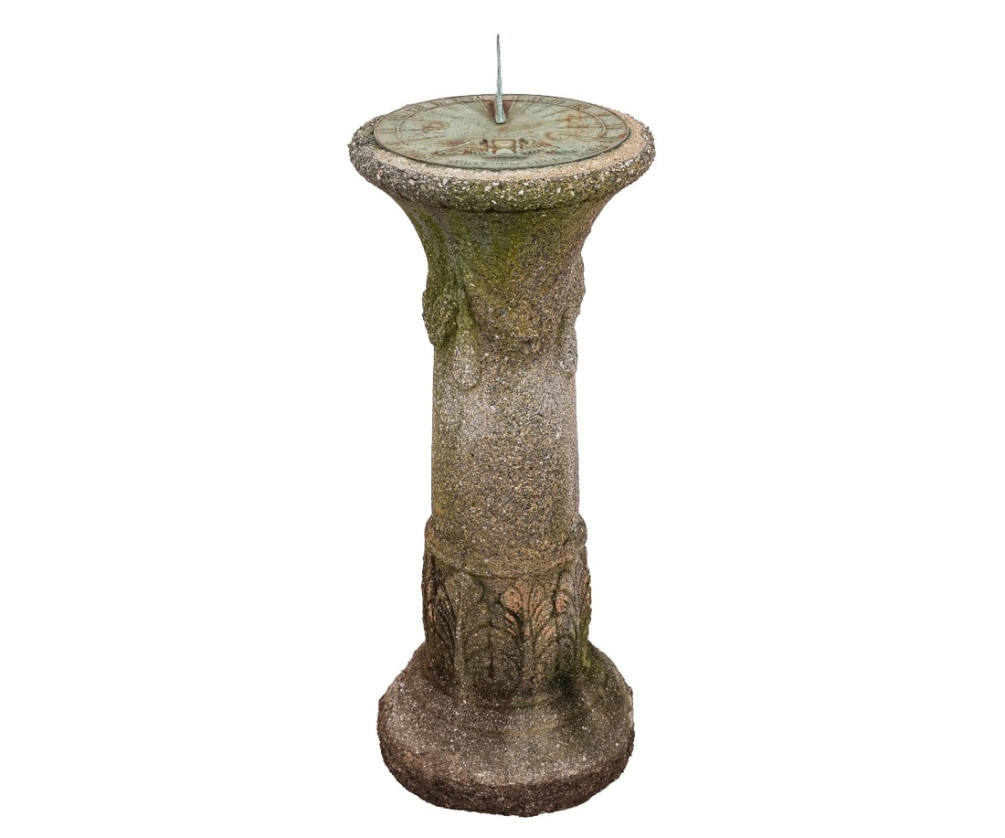 CAST STONE/METAL SUNDIAL (1 of 5)