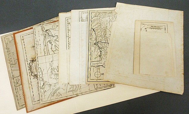 Group of late 18th c./early 19th c. unframed maps incl.: Group of late 18th c./early 19th c. unframed maps incl. some by Strahan & Cadell, J. Gibson, T. Aiken