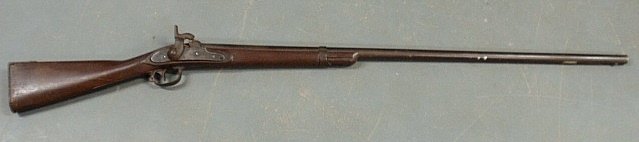 U.S. Model 1861 Springfield musket. As found. 54"l.,: U.S. Model 1861 Springfield musket. As found. 54"l., barrel 38.75"l.