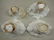 Four Chinese white porcelain rhino libation cups, 18th - 2