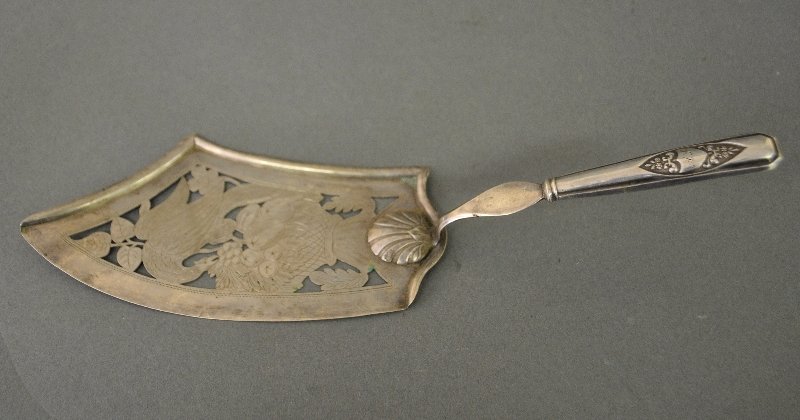 Silver fish slice, 19th c., probably 800 silver, with (1 of 1)