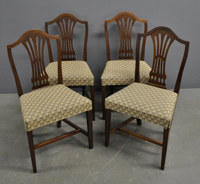 Showing four of a set of eight Hepplewhite style (1 of 1)