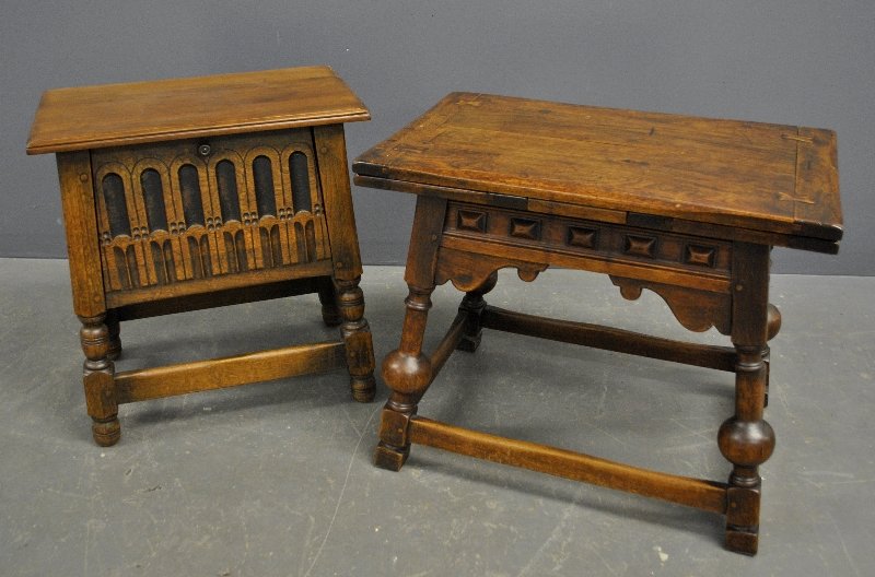 Kittinger English style end table, 20"h.x25"w., and a (1 of 3)