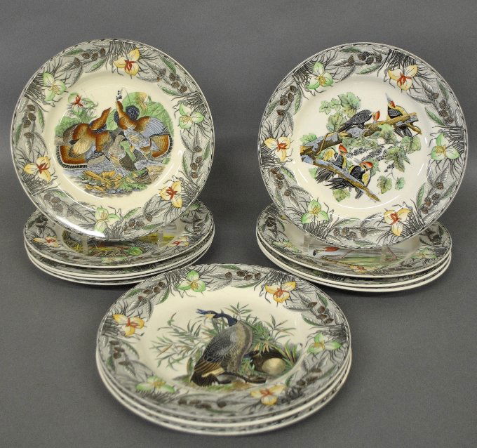 Set of twelve plates, The Birds of America, John James (1 of 2)