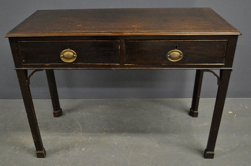 Georgian mahogany sofa table. As found. 30"h.x42"w. (1 of 1)