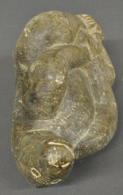 Inuit carved stone bear. 14.5"h.x8"w. (1 of 4)