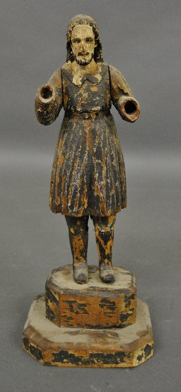 South American polychrome decorated carved Santos (1 of 1)