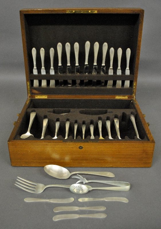 Sterling silver flatware service by Gorham (1 of 3)