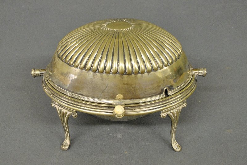 English silverplate breakfast server, late 19th c. (1 of 3)