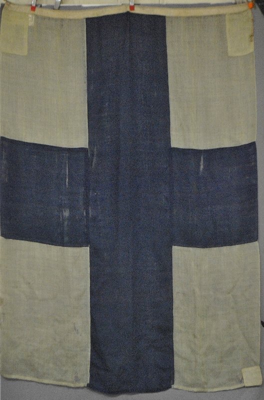 Commodore Alfred Gillett Gray's personally signed flag, (1 of 3)