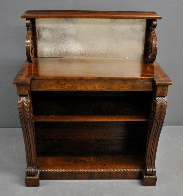 English Empire mahogany side server, c.1830, with a (1 of 1)