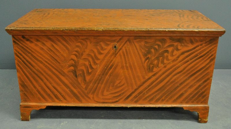 Pennsylvania smoke decorated blanket chest, c.1830. (1 of 1)