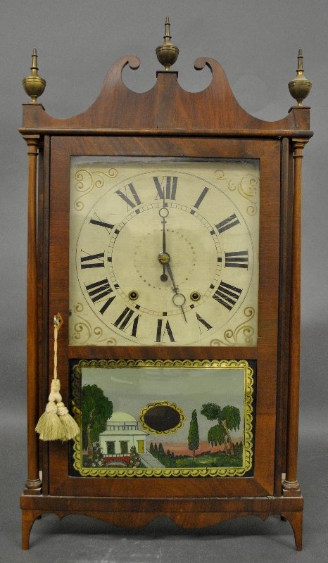 Eli Terry’s patent American Mahogany Pillar and Scroll (1 of 7)