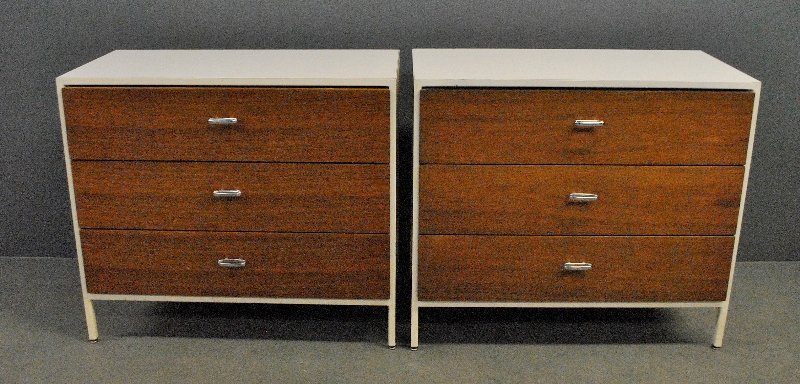 Pair of Herman Miller three drawer chests. (1 of 2)