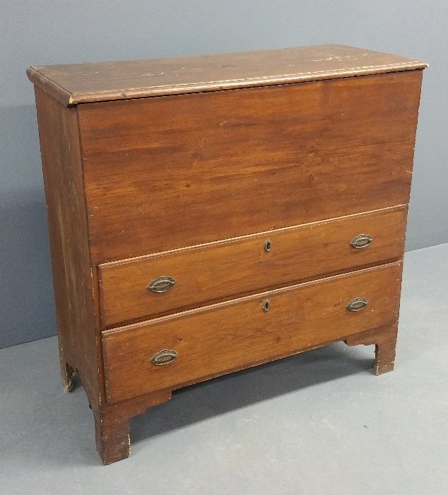 New England pine mule chest, early 19th century. 39" h (1 of 2)