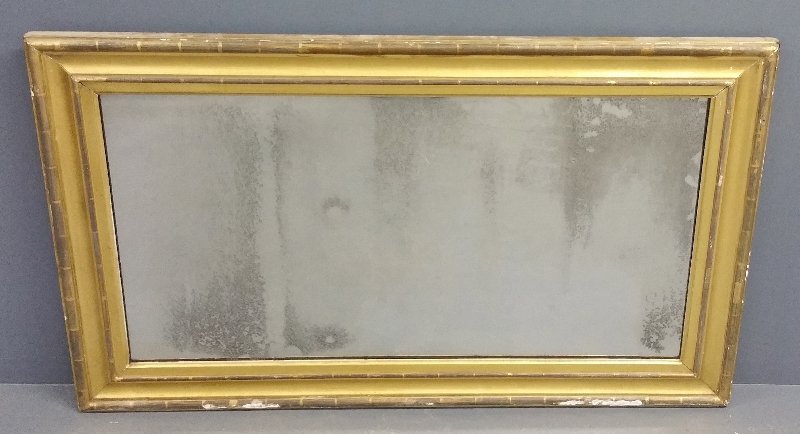 Large gilt framed over mantle mirror, circa 1850. 35 (1 of 2)