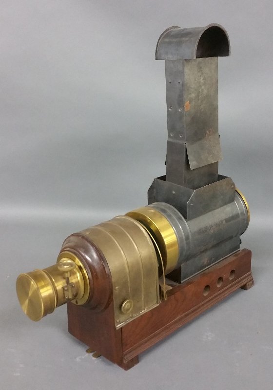 Brass and metal magic lantern, Marcy's Sciopticon, (1 of 3)
