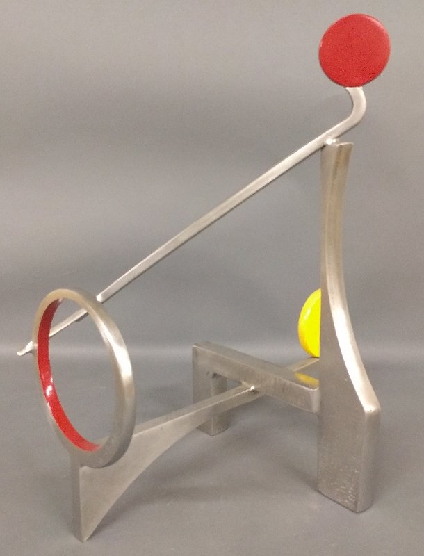 Milan Kralik [American, b. 1946] 1988 stainless steel (1 of 2)