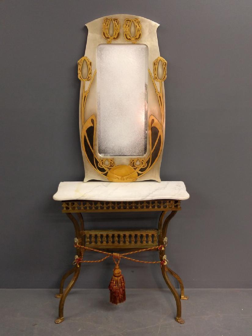 Brass Victorian style console table (1 of 1)