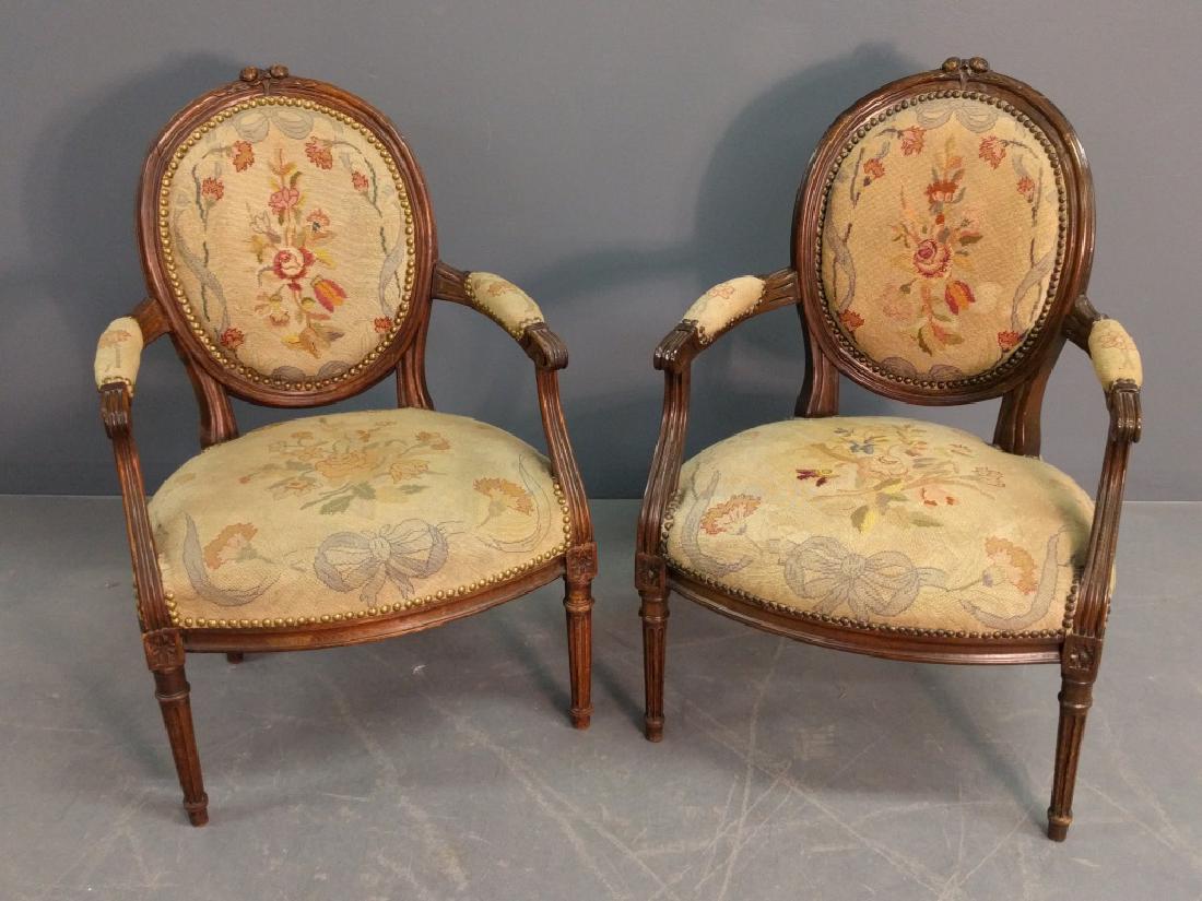 Pair of French Fauteuils (1 of 1)