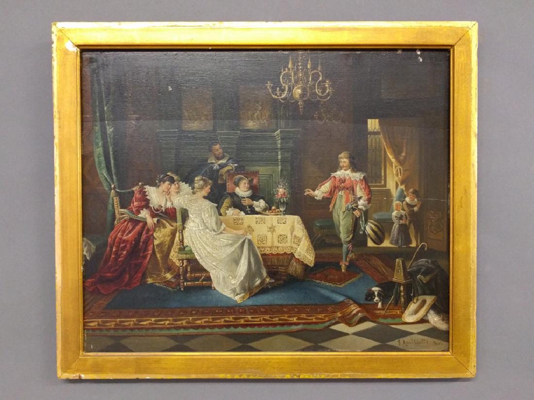 French oil on panel (1 of 3)