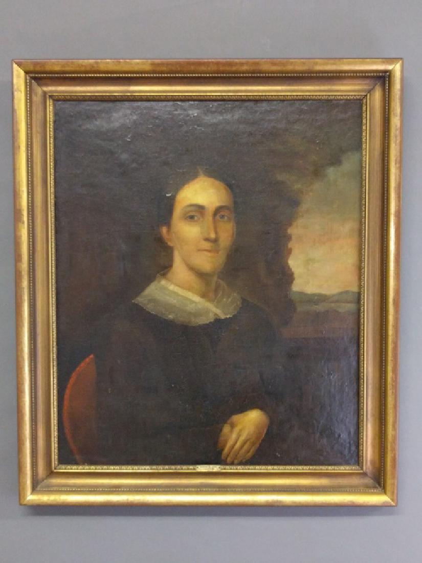 Rembrandt Peale (American 1778-1860): Rembrandt Peale (American 1778-1860) oil on canvas portrait of Sarah Blake (1798-1869). Site 29.5" x 24.5".