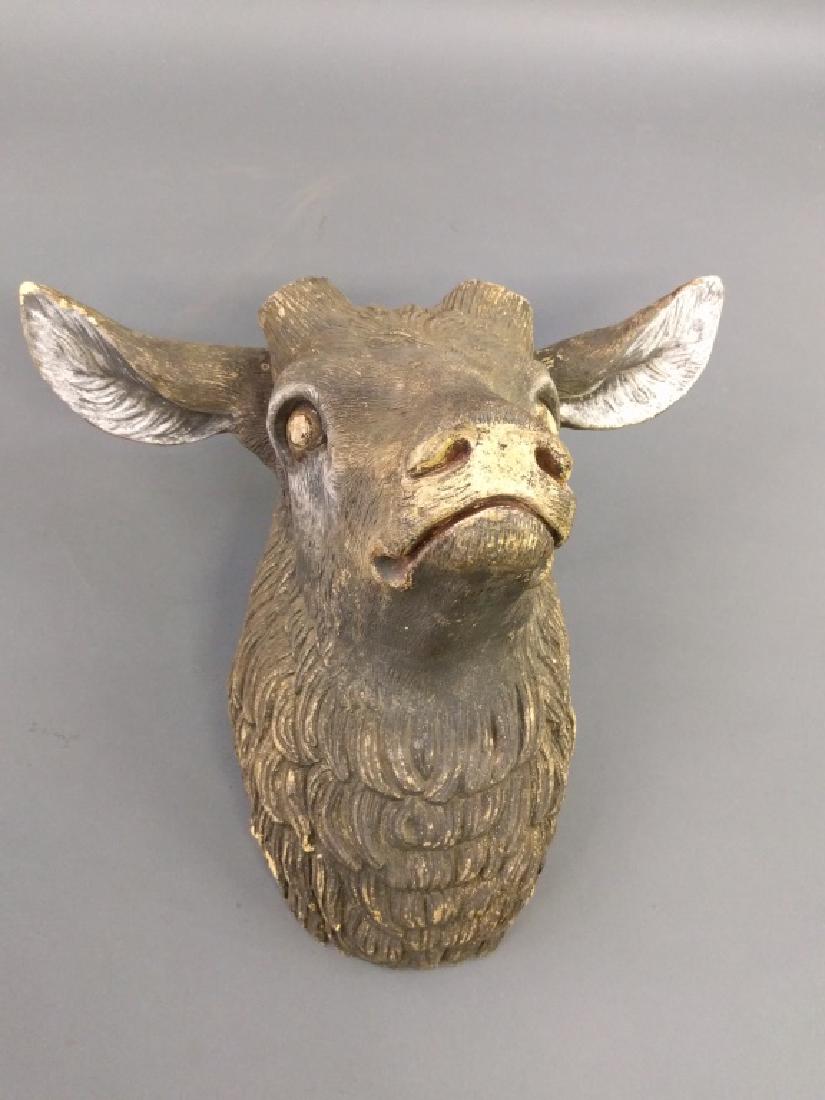 Terracotta stag head (1 of 2)