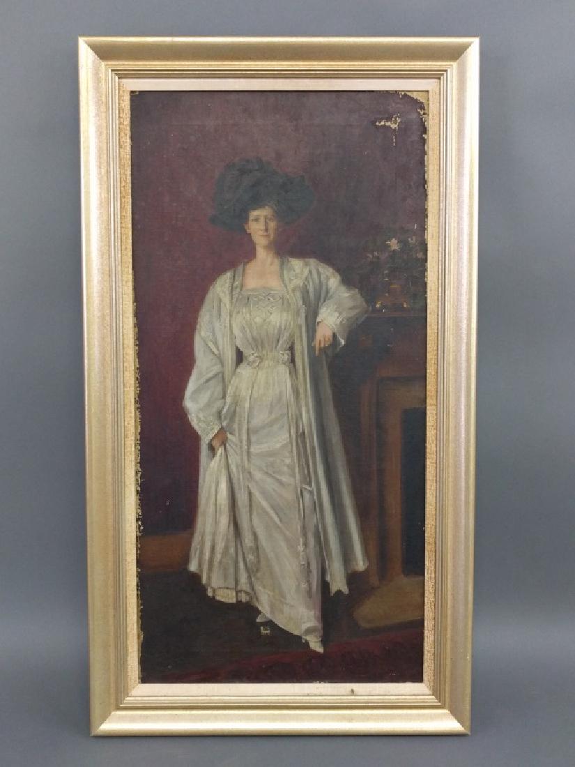 Oil on canvas portrait (1 of 2)