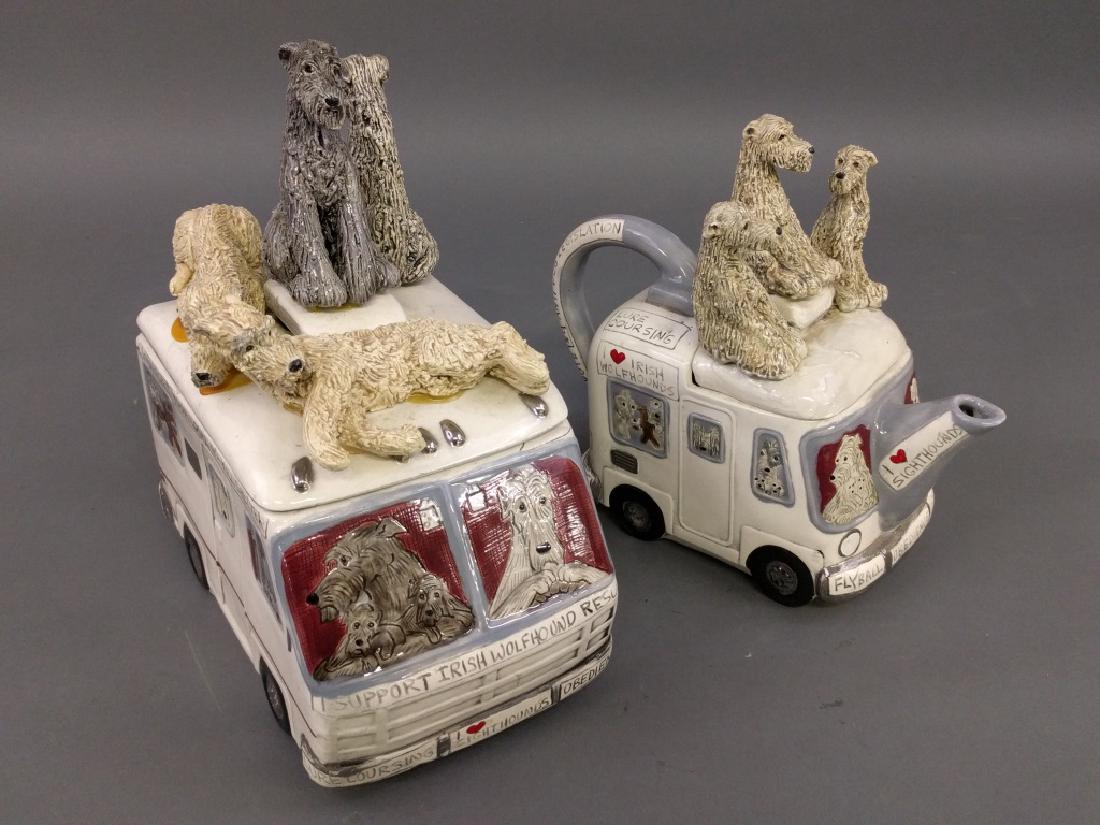 Porcelain cookie jar (1 of 3)