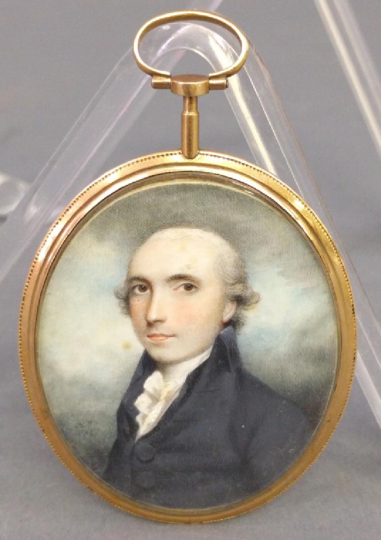 English oval miniature portrait (1 of 3)