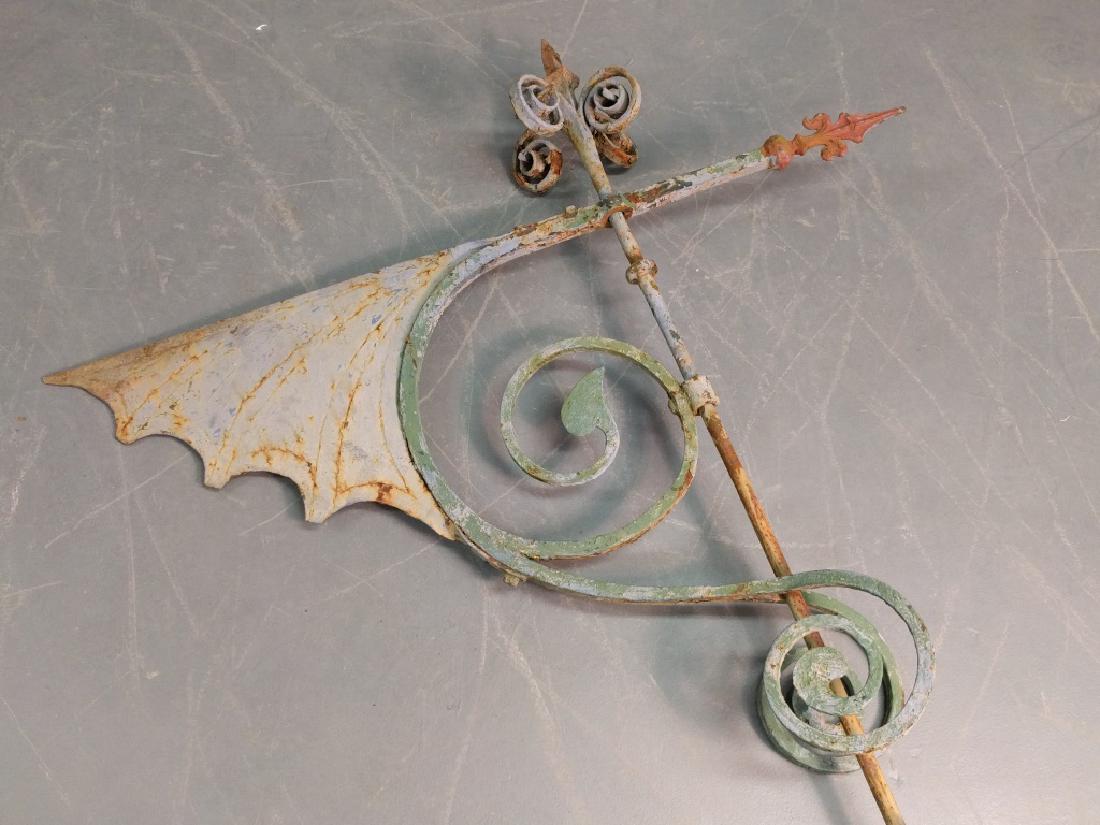 Large cast iron directional weathervane (1 of 2)
