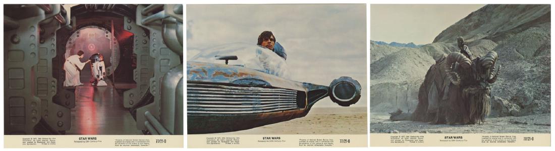 Set of (3) Glossy "Star Wars" Lobby Cards. (1 of 1)