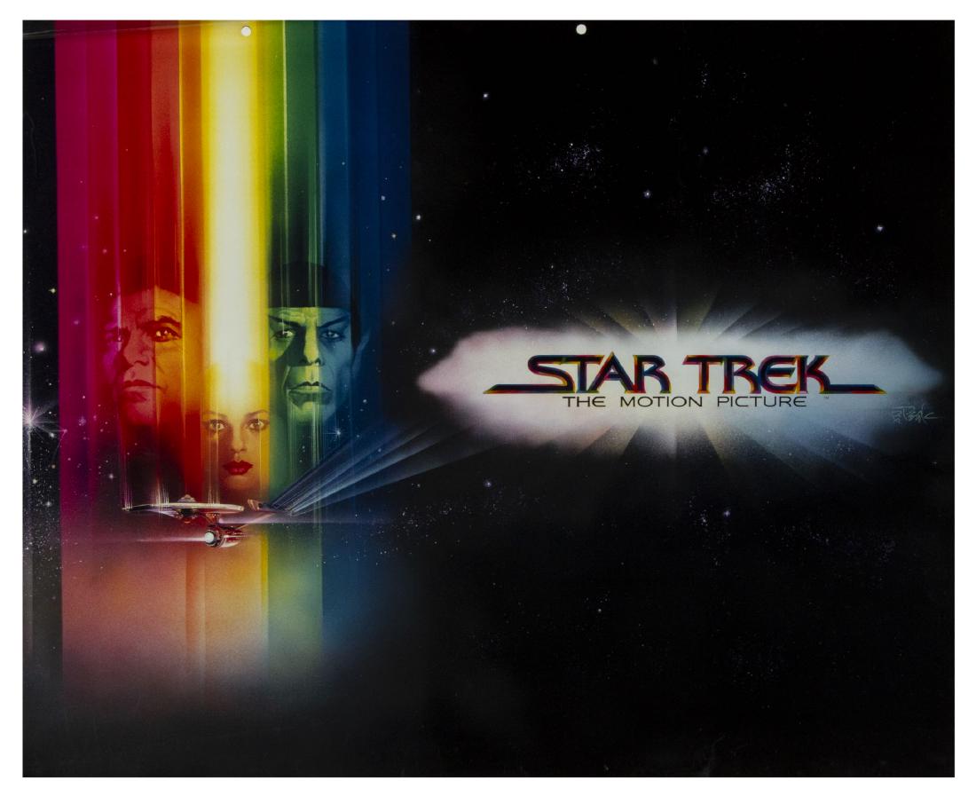 "Star Trek: The Motion Picture" Artwork.: (Paramount, 1979) A large high-quality print of Bob Peak's poster artwork for "Star Trek: The Motion Picture" that has several original airbrushed enhancements. From the collection of Bill Wallen, thi