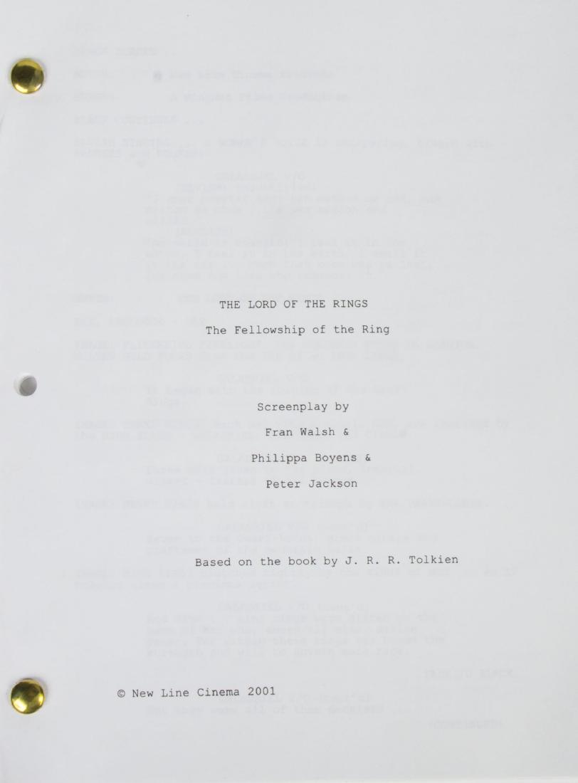 "Lord of the Rings: Fellowship of the Ring" Script. (1 of 4)