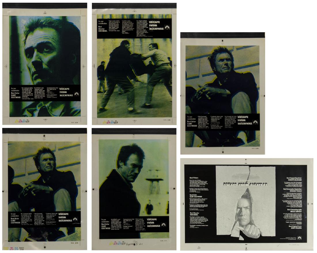 Set of (6) "Escape from Alcatraz" Promo Designs. (1 of 7)