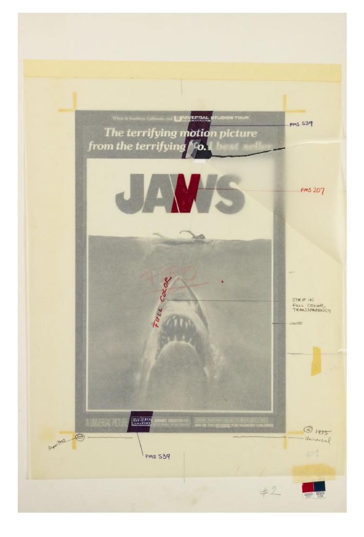 "Jaws" Poster Development Artwork. (1 of 2)