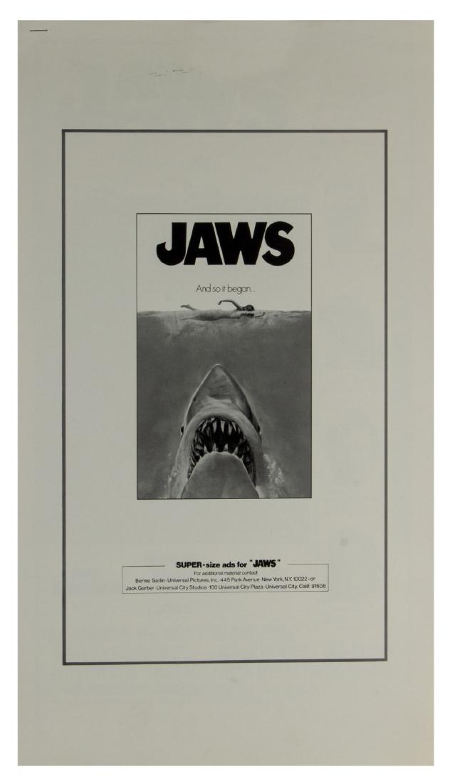 "Jaws" Advertising Campaign Book. (1 of 3)