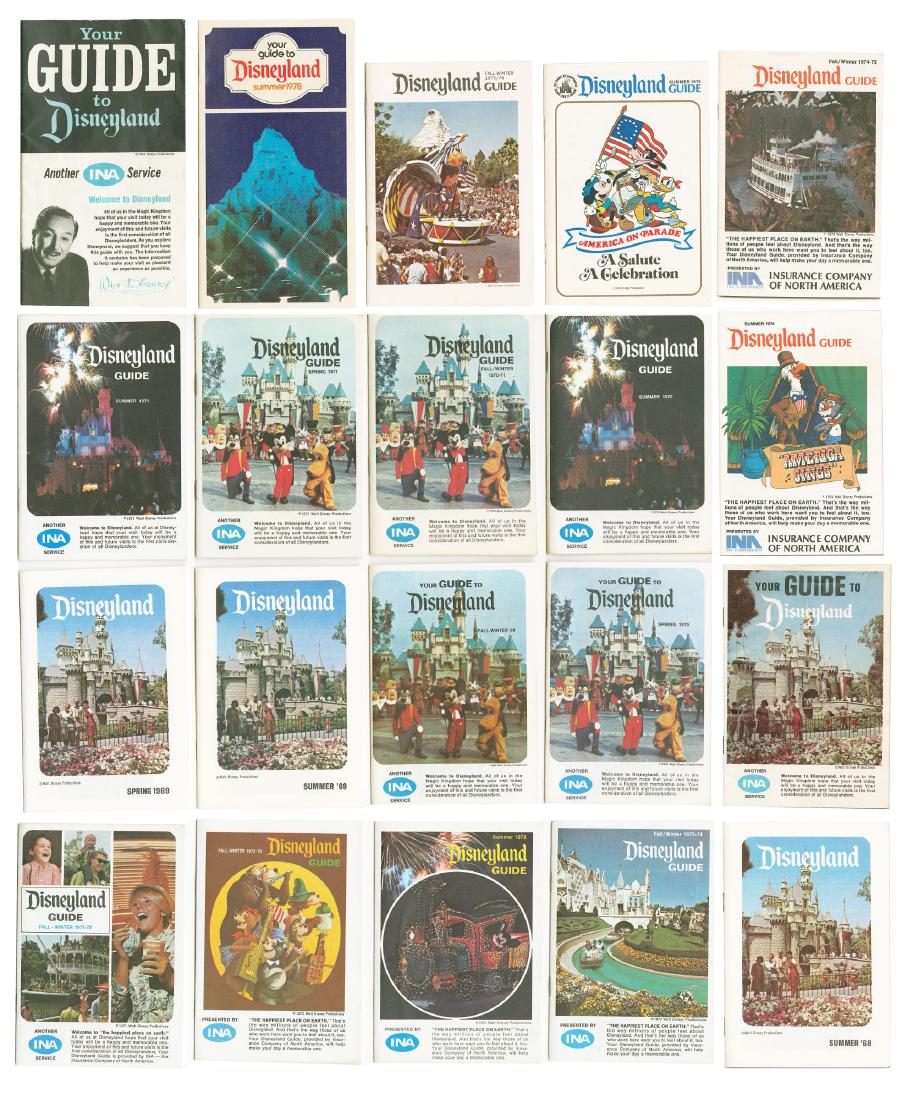 Collection of (20) INA Disneyland Guides. (1 of 3)