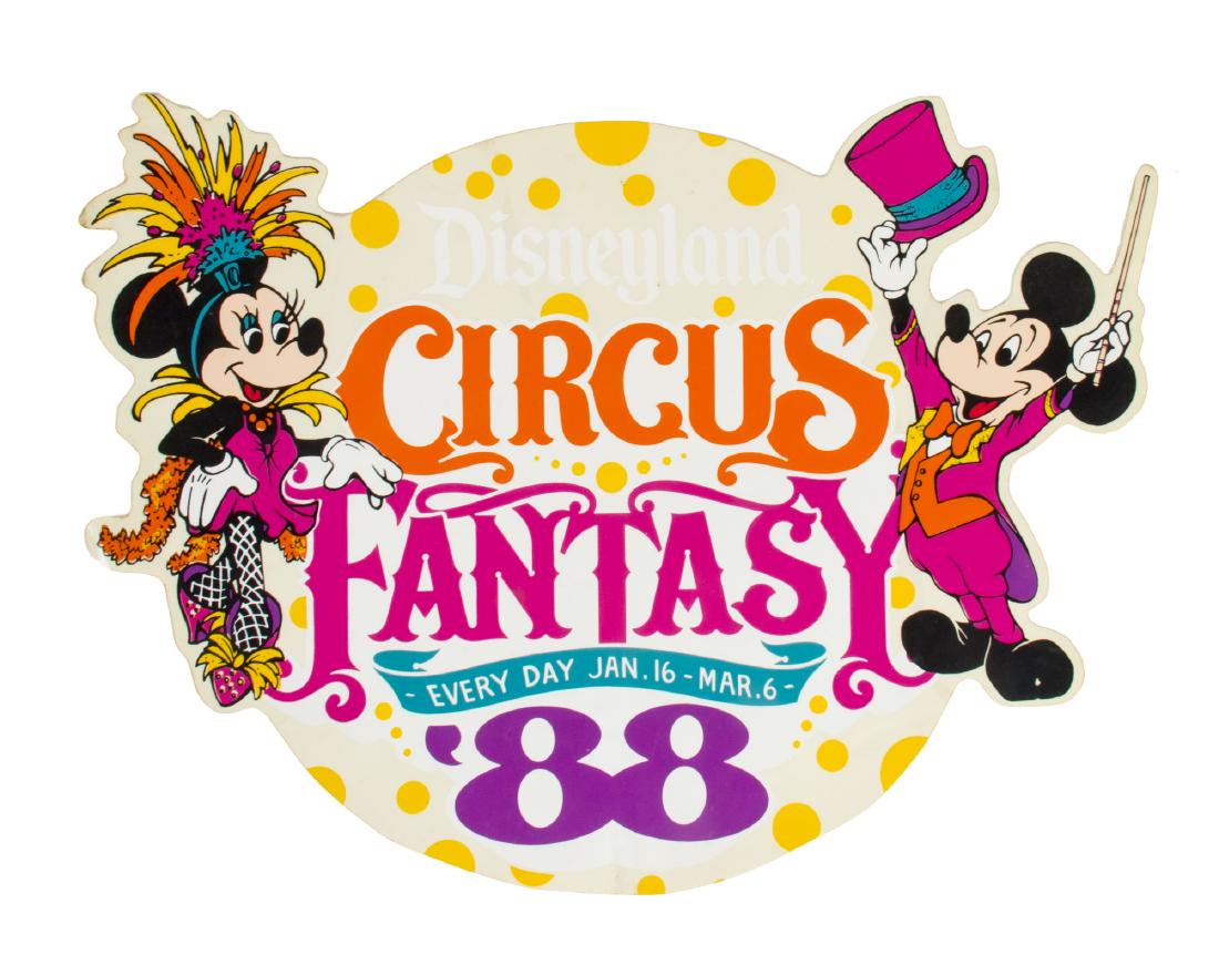 "Circus Fantasy" Large Unused Decal. (1 of 1)