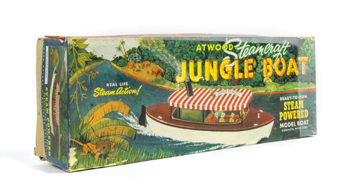 "Jungle Cruise" Steam Powered Boat Toy in Box. (1 of 7)