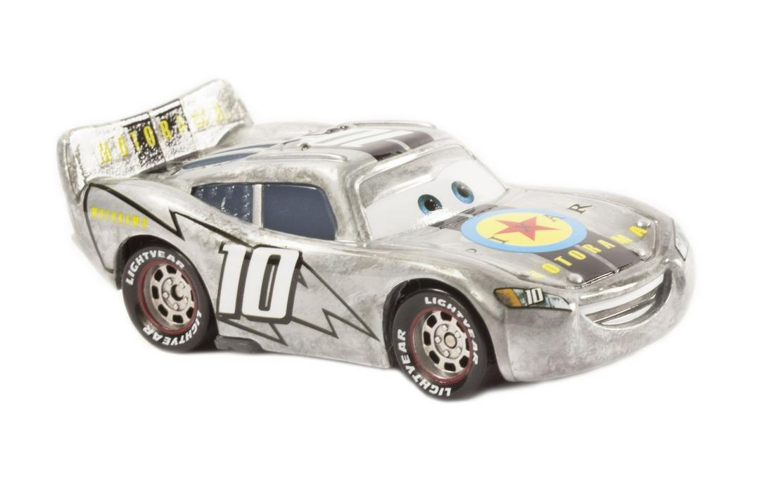 Pixar Employee Exclusive Lightning McQueen Toy.: (Pixar, 2010) A very rare Pixar employee exclusive Lightning McQueen toy created by Mattel. This "Pixar Motorama" toy was created as a gift for those who attended Pixar's annual company picnic in 2010