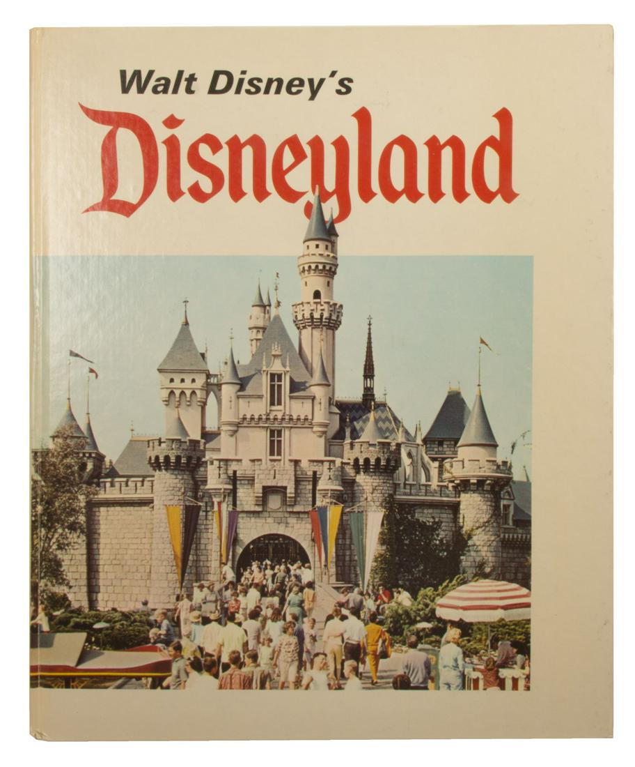 Walt Disney's Disneyland by Marty Sklar.: (Disneyland, 1969) A hardcover Disneyland book by Imagineer Marty Sklar featuring early photos and information on the park. Measuring 11.25"x9.5", the book is in good condition with a few spots of dis