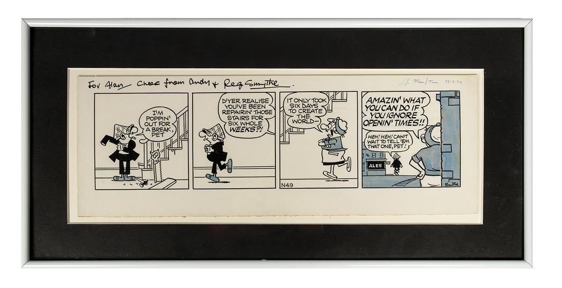 Original Andy Cap Comic Strip Art. (1 of 2)