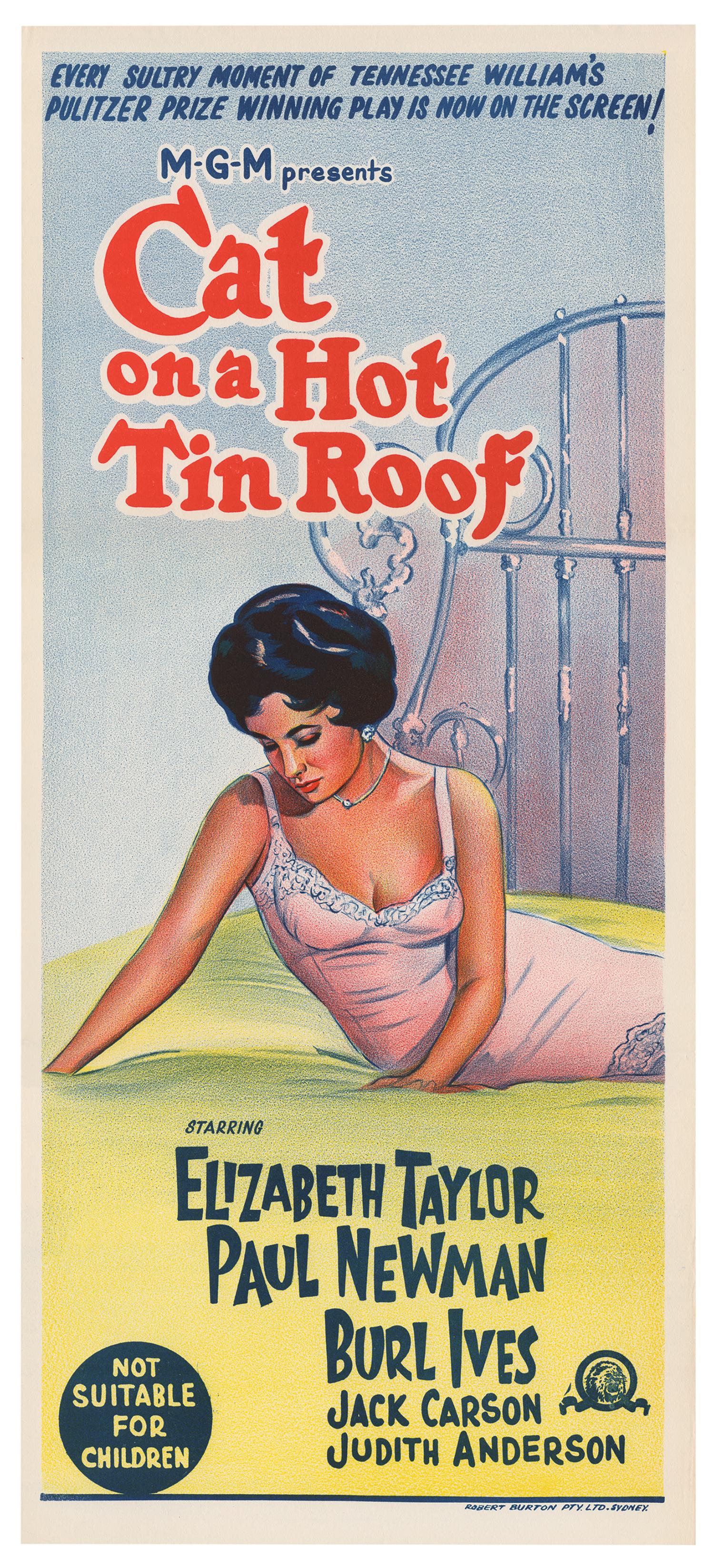 Cat on a Hot Tin Roof Australian Daybill Poster. (1 of 1)