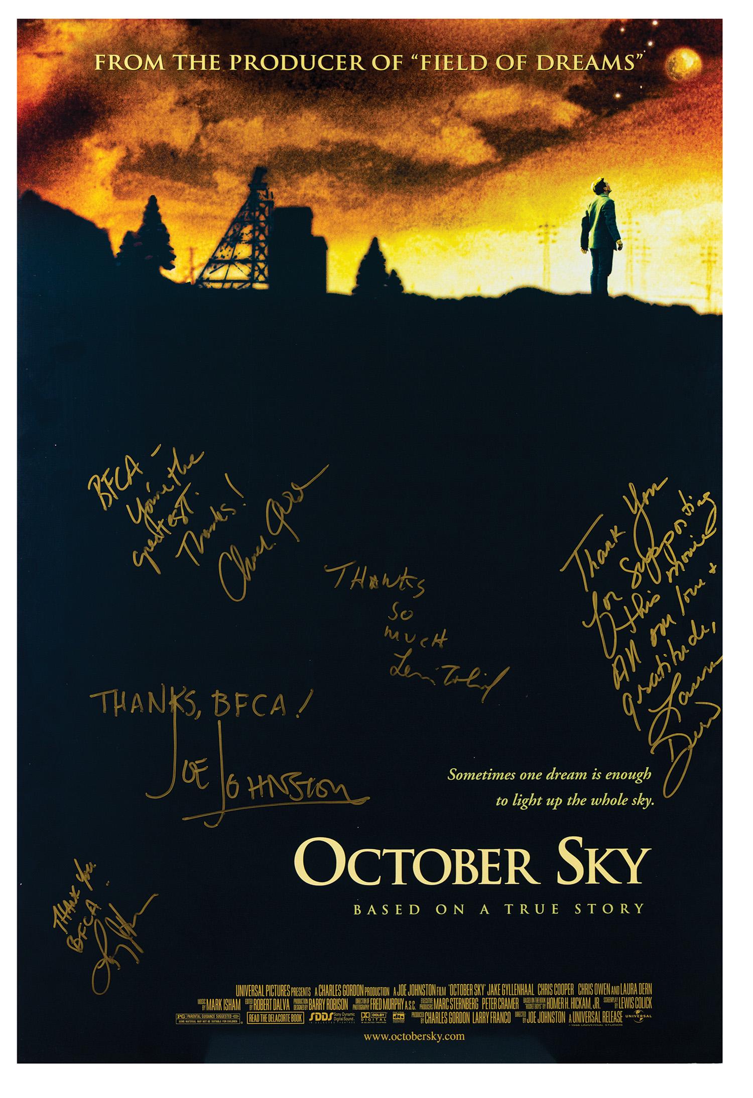 Signed October Sky Event Poster. (1 of 6)