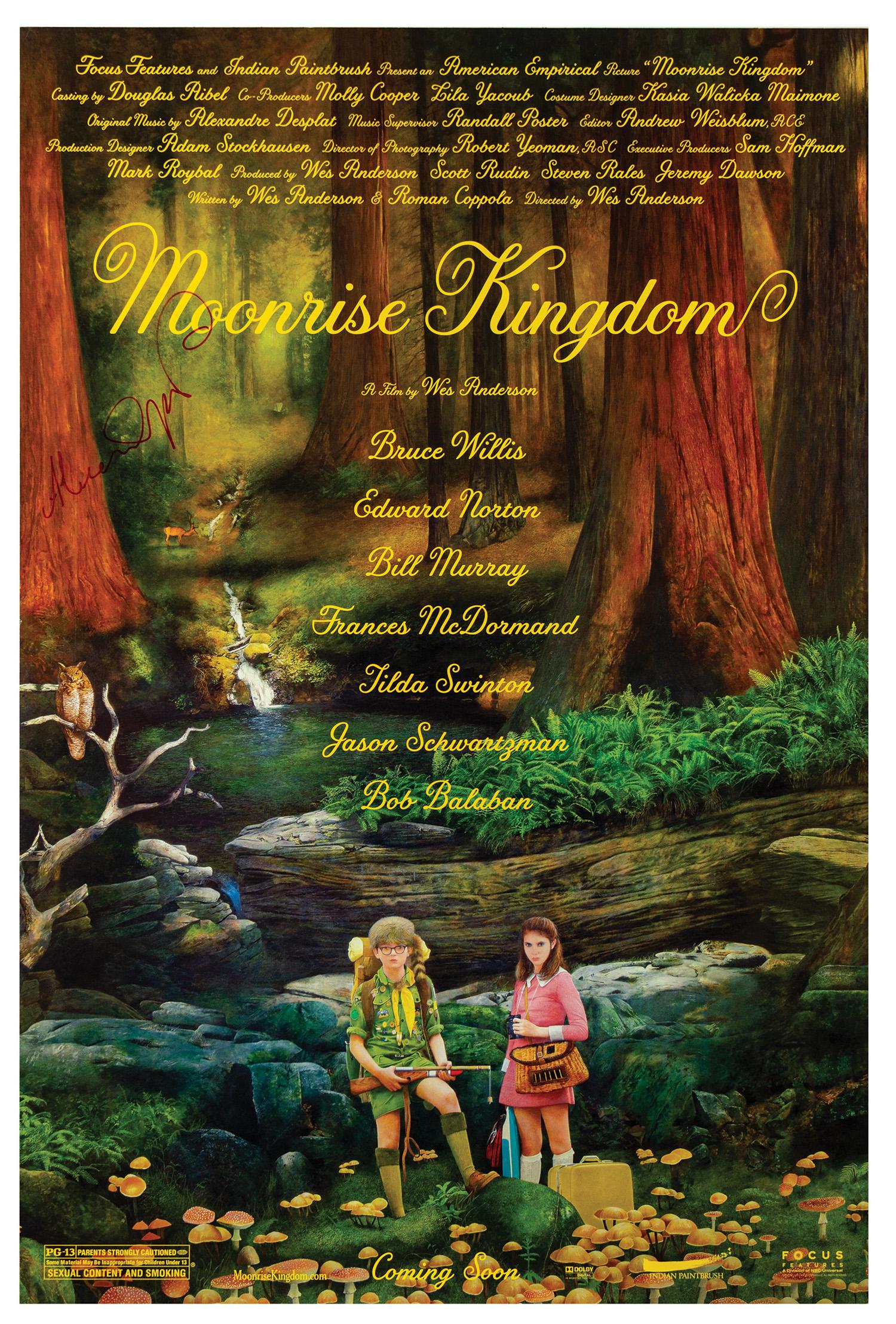 Signed Moonrise Kingdom Event Poster. (1 of 2)