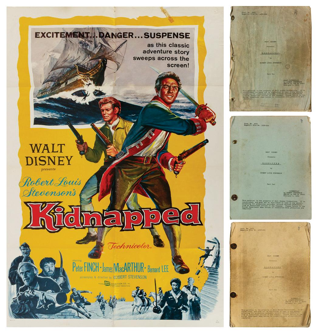 Collection of (3) Scripts from Kidnapped with Poster. (1 of 6)