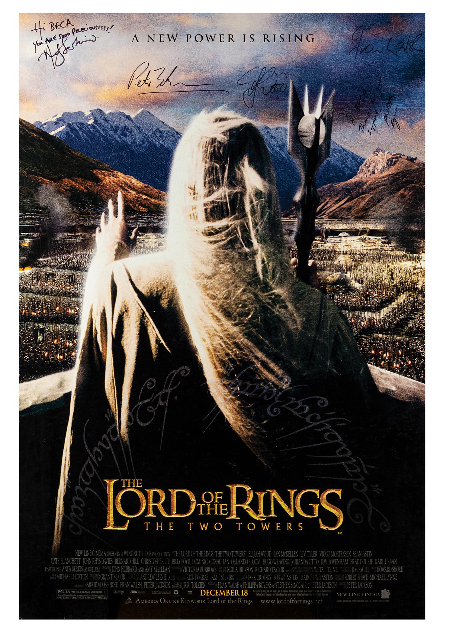 Signed Lord of the Rings: The Two Towers Event Poster. (1 of 6)